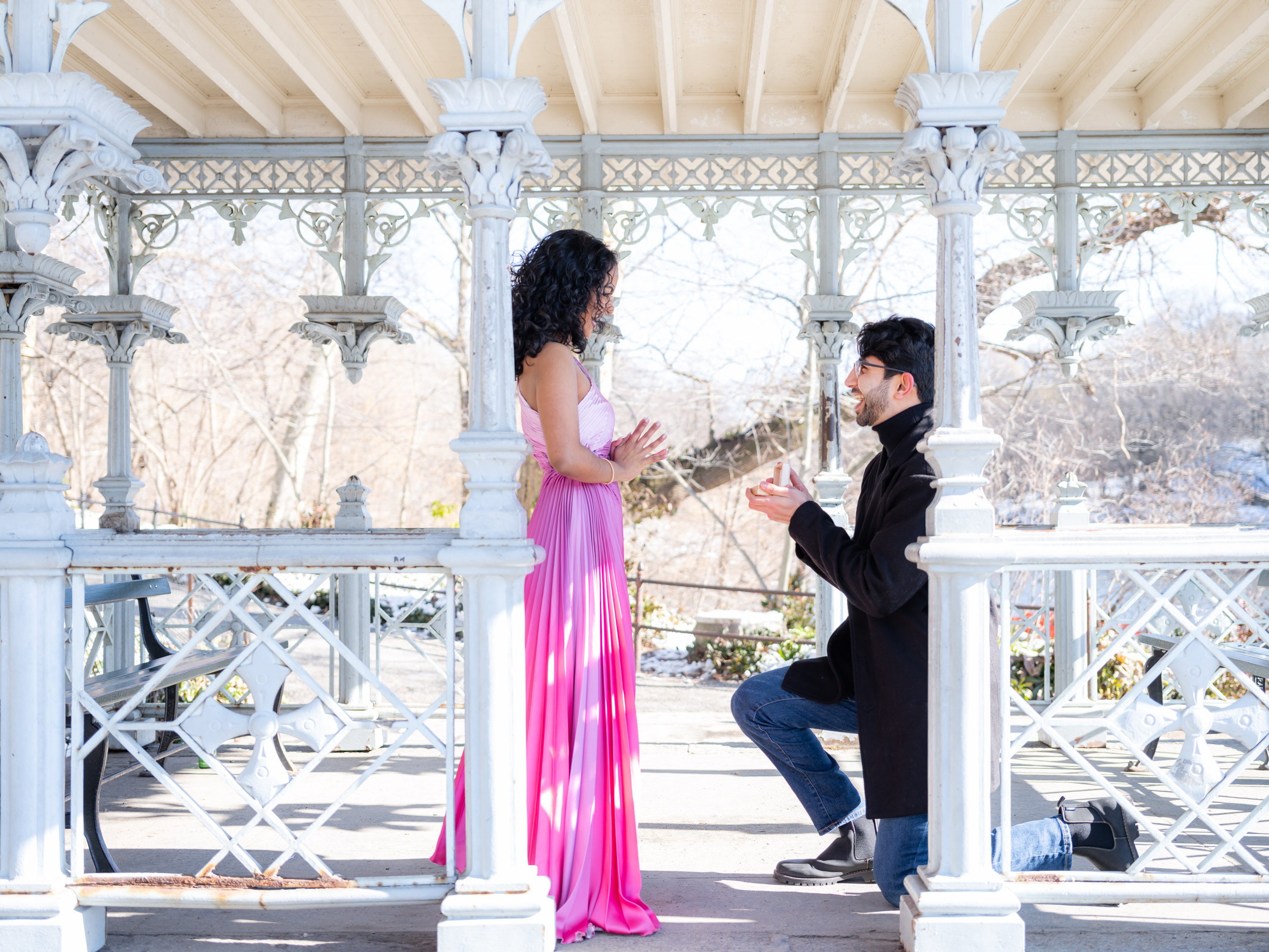 Celebrating the engagement